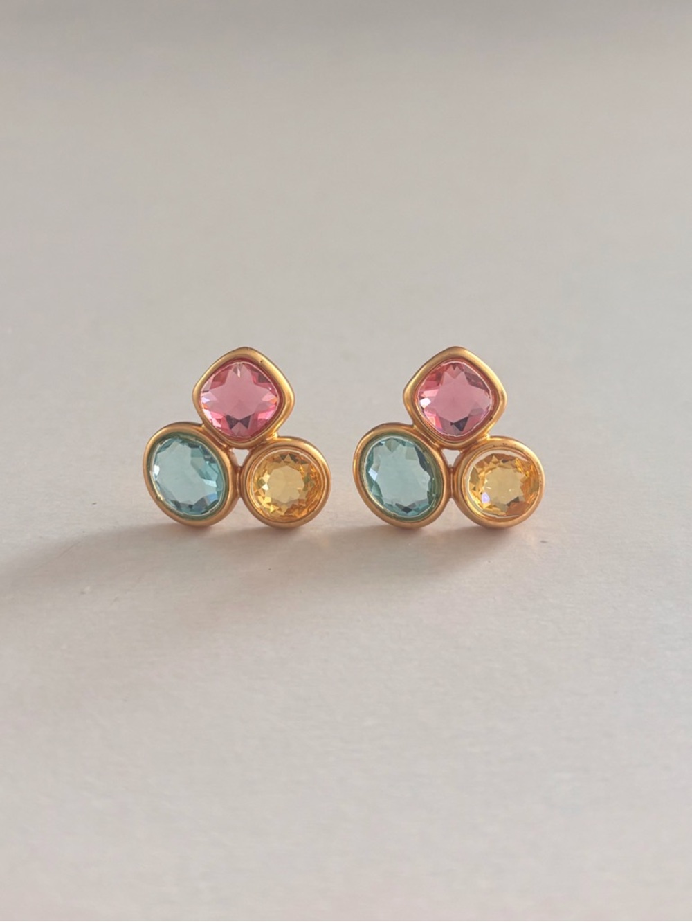 NWOT Julie Vos Kaleidoscopes Statement Stud Earrings